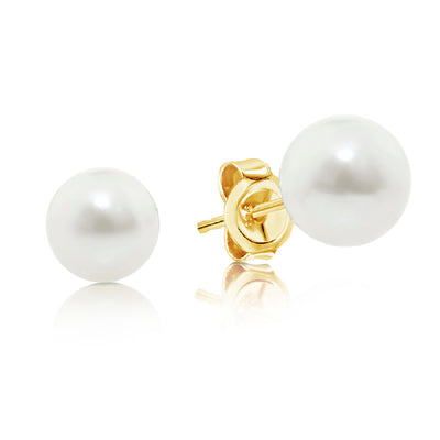9ct cultured pearl studs