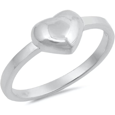 Sterling silver heart ring