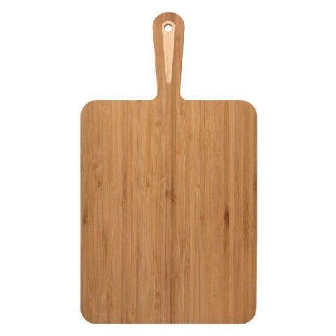 Engraved bamboo board with handle