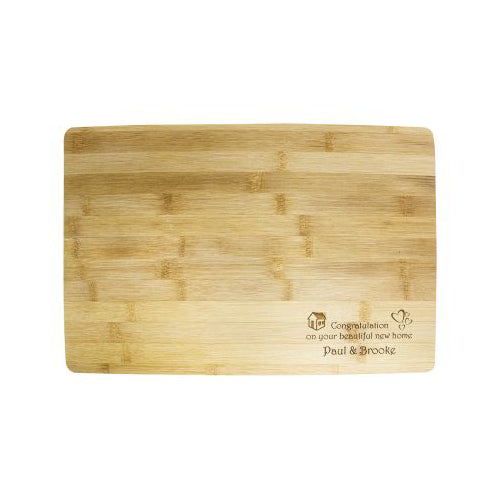 Engraved bamboo board