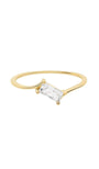 Sienna sterling silver gold plated CZ ring