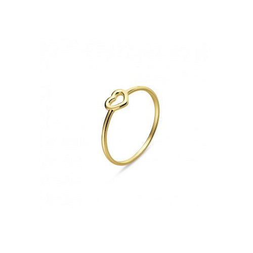 Gold plated heart ring