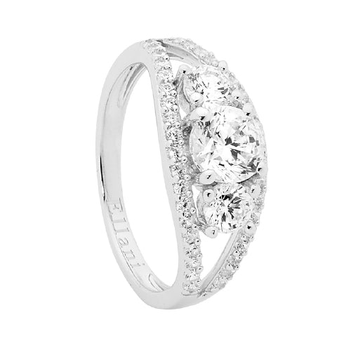 Sterling silver CZ ring