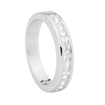 Sterling silver cubic zirconia ring