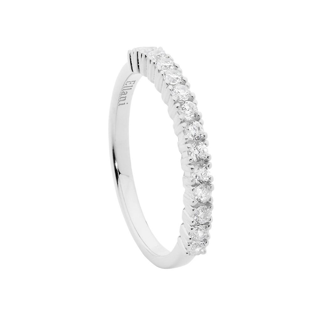 Ellani Jewellery single row ring.