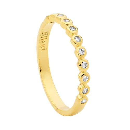 Sterling silver gold plated ring