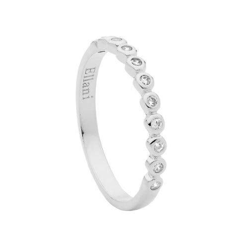 Sterling silver cubic zirconia ring