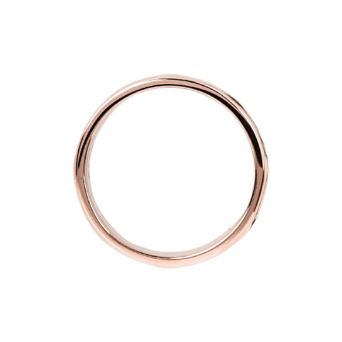 Beaten rose gold plated band