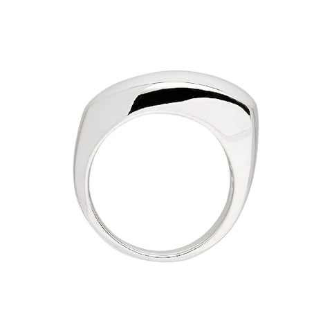 Silver wedge shaped ring by Najo