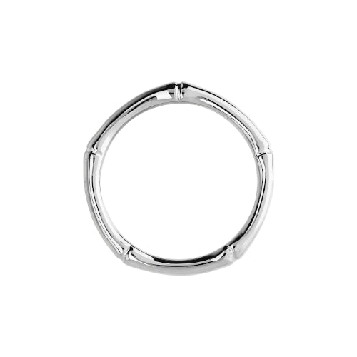 Sterling silver bamboo ring