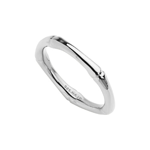 Sterling silver bamboo ring