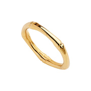Gold plated bamboo ring
