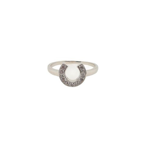 Sterling silver horseshoe ring
