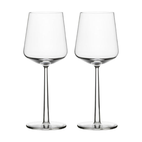 Set of 2 red wine glasses