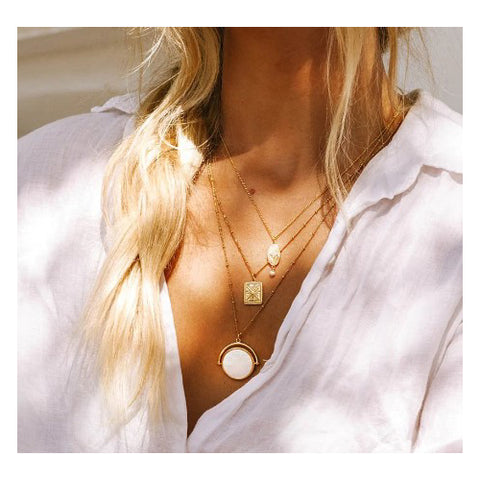 True North coin necklace