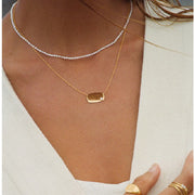 Lustre necklace gold
