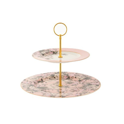 Belle de Fleur 2 Tier Cake Stand