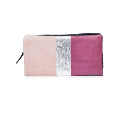Lusca purse Dusky Pink/Fuschia/Silver