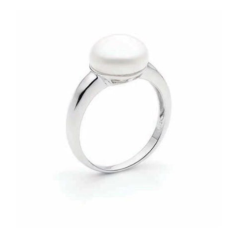 Sterling silver pearl ring