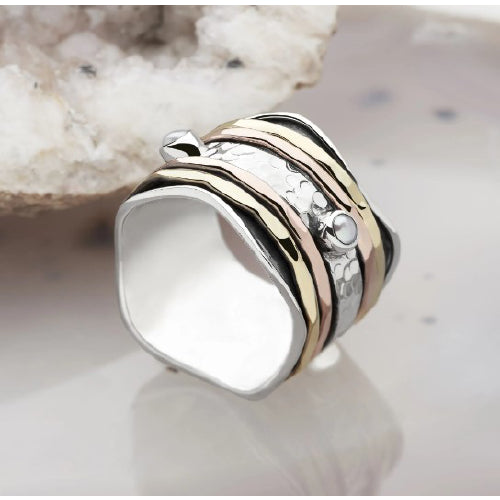 Sterling silver spinner ring