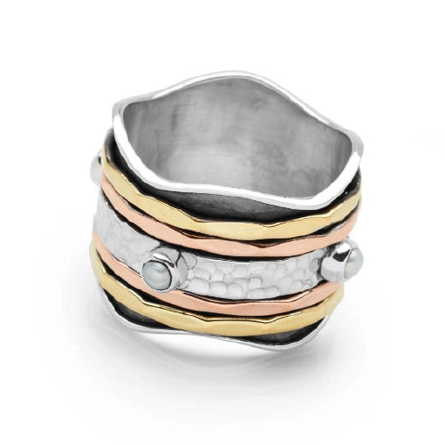 Sterling silver spinner ring