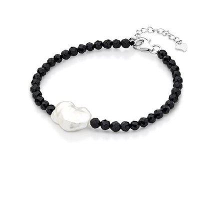Black Spinel pearl bracelet