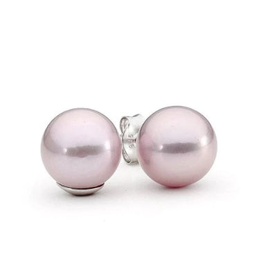Pink pearl studs