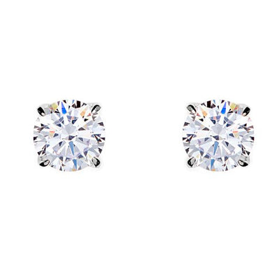 Sterling silver CZ studs