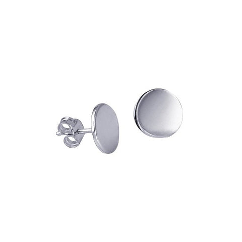 Sterling silver disc studs