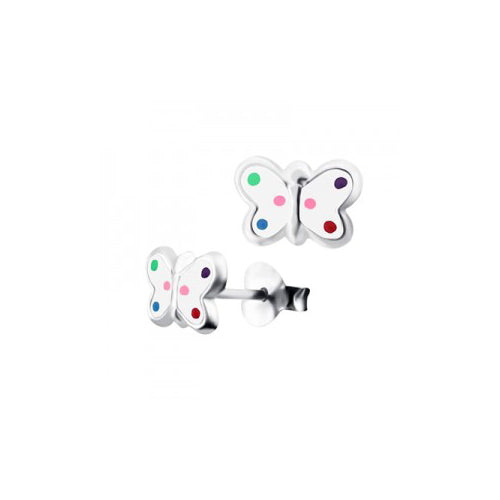 Sterling silver butterfly studs
