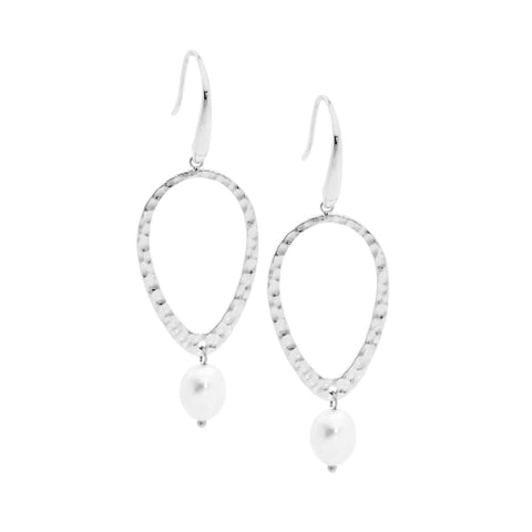 Stainless steel pearl earring