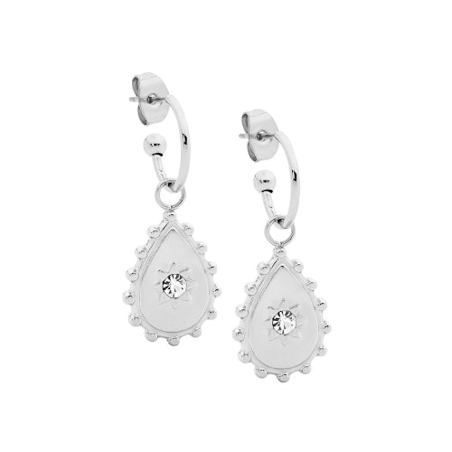 Stainless steel drop earrings