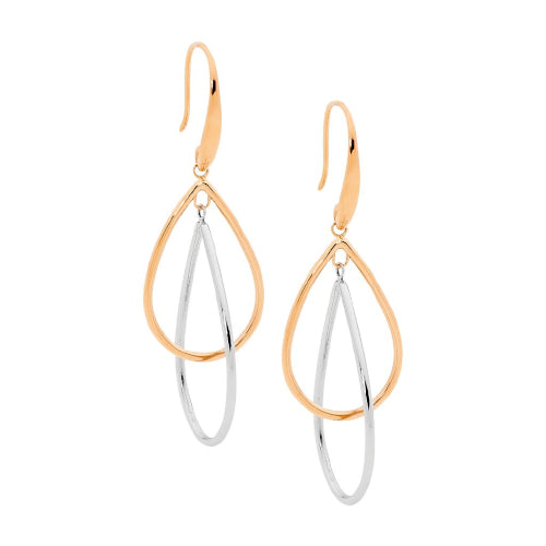 Stainless steel drop earrings