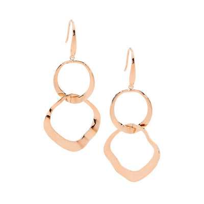 Gold plated stainless steel earrings