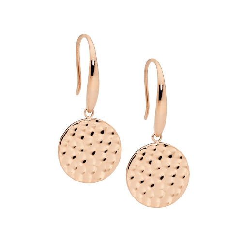 Stainless Steel Hammered Earring