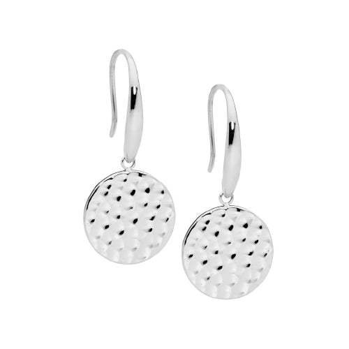 Stainless Steel Hammered Earring