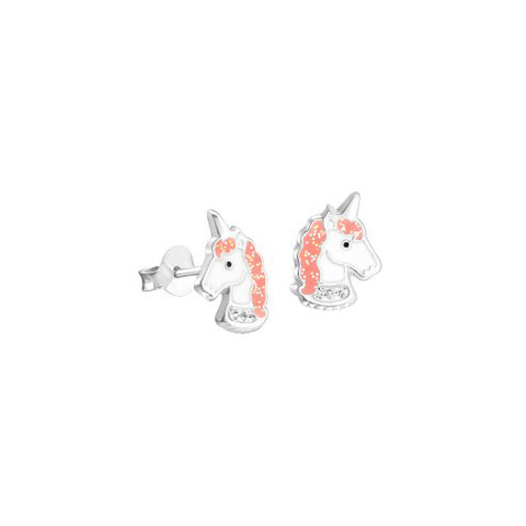 Sterling silver unicorn earrings
