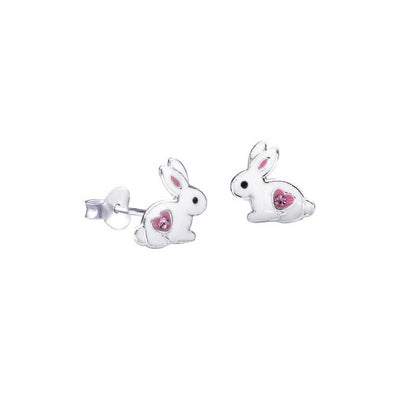 Rabbit sterling silver earrings