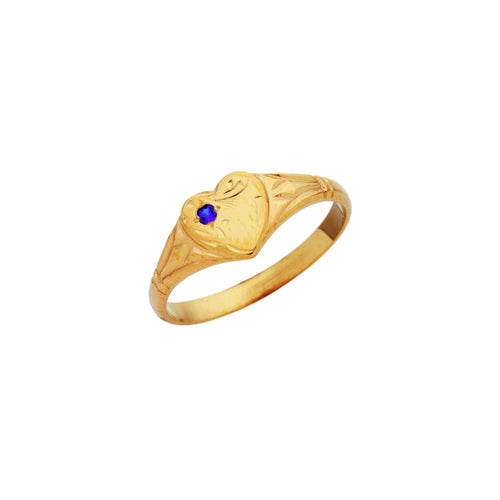 9ct sapphire signet ring