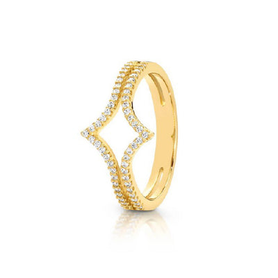 Sterling silver gold plated ring.
