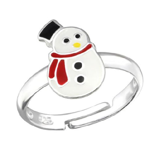 Sterling silver snowman ring