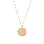 Sun Lines Coin Necklace