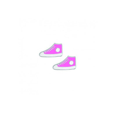 Sterling silver Pink Converse Studs