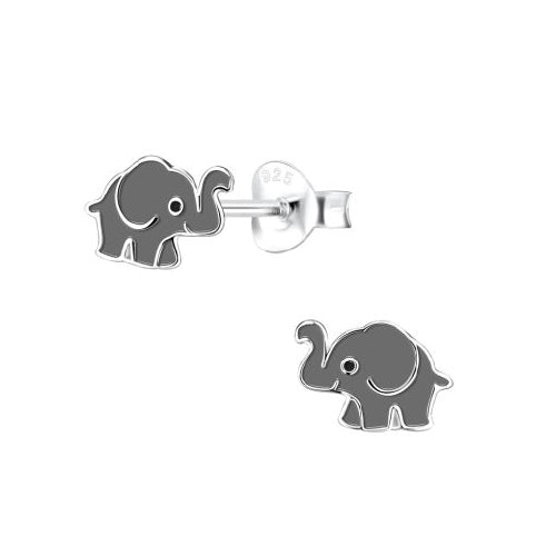 Sterling silver elephant earrings