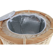 Rattan insulated picnic basket