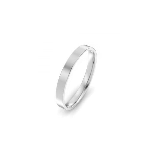 Sterling silver 3mm plain ring