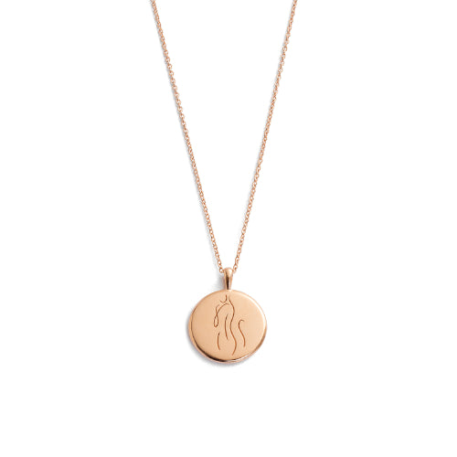 Rose gold plated Wisdom necklace